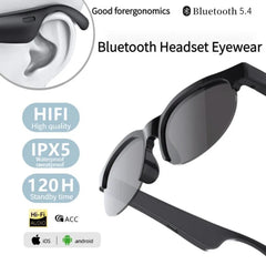 Intelligent Bluetooth Smart Audio Glasses – Black
