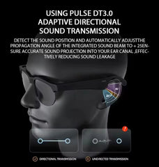 Intelligent Bluetooth Smart Audio Glasses – Black